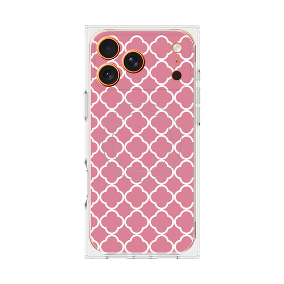 プレミアムスクエアケース with MagSafe［ Moroccan2 - Pink ］