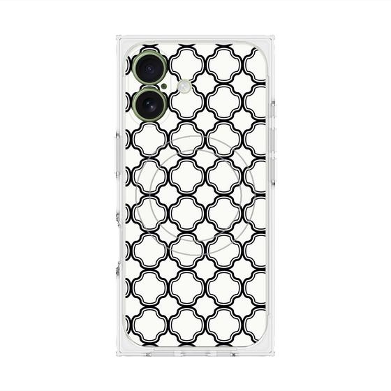 プレミアムスクエアケース with MagSafe［ Moroccan3 - Black ］