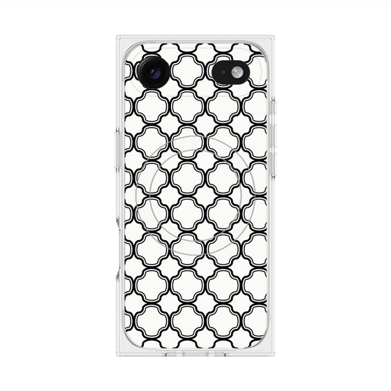 プレミアムスクエアケース with MagSafe［ Moroccan3 - Black ］