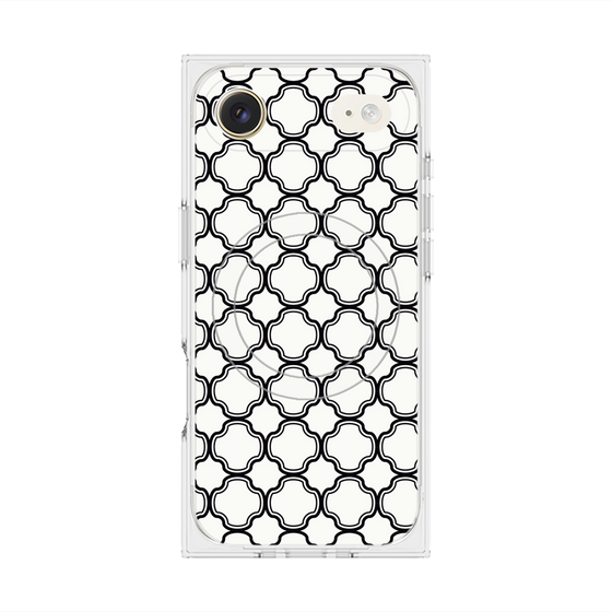 プレミアムスクエアケース with MagSafe［ Moroccan3 - Black ］