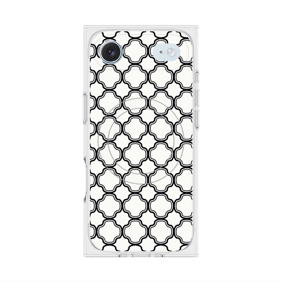 プレミアムスクエアケース with MagSafe［ Moroccan3 - Black ］
