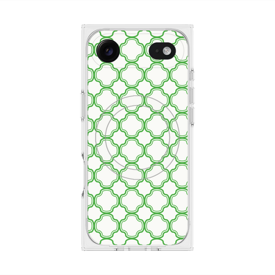 プレミアムスクエアケース with MagSafe［ Moroccan3 - Green ］