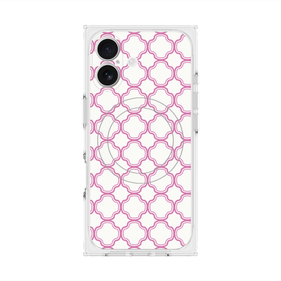 プレミアムスクエアケース with MagSafe［ Moroccan3 - Pink ］