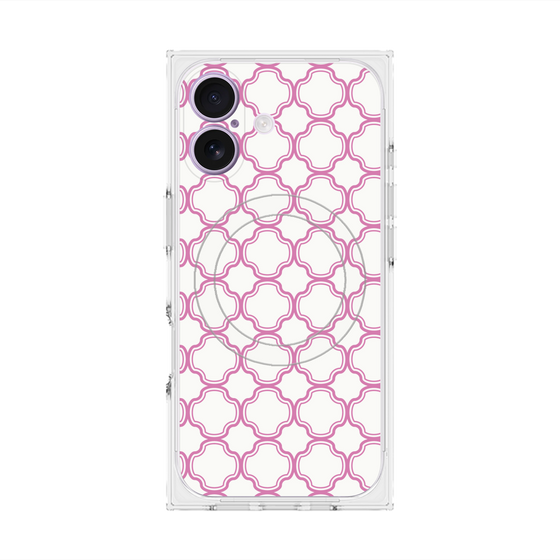 プレミアムスクエアケース with MagSafe［ Moroccan3 - Pink ］