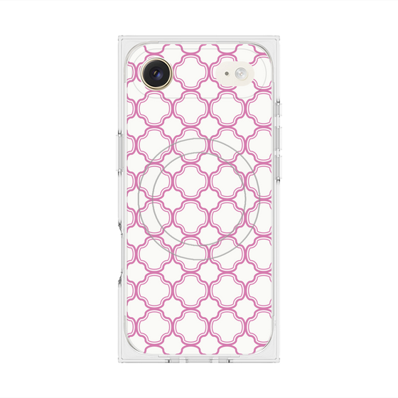 プレミアムスクエアケース with MagSafe［ Moroccan3 - Pink ］