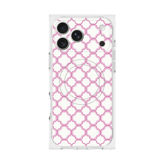 プレミアムスクエアケース with MagSafe［ Moroccan3 - Pink ］