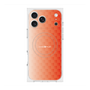 プレミアムスクエアケース with MagSafe［ CASEPLAY Check - Orange ］