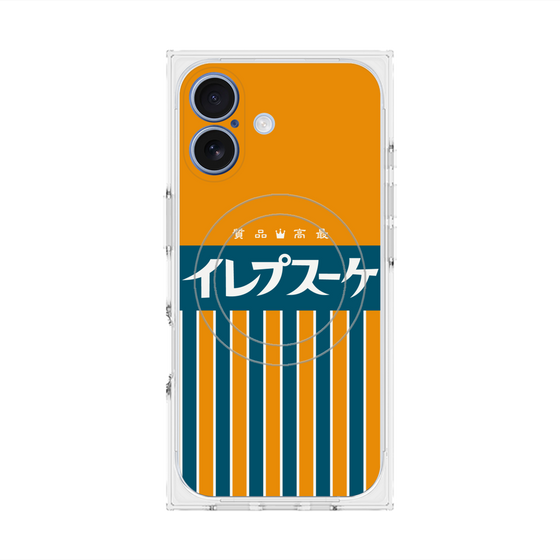 プレミアムスクエアケース with MagSafe［ CASEPLAY Retro - Orange ］