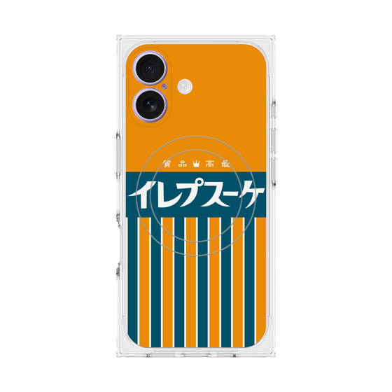 プレミアムスクエアケース with MagSafe［ CASEPLAY Retro - Orange ］