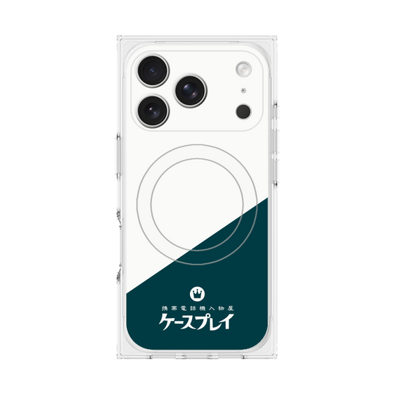 プレミアムスクエアケース with MagSafe［ CASEPLAY Retro - Green ］