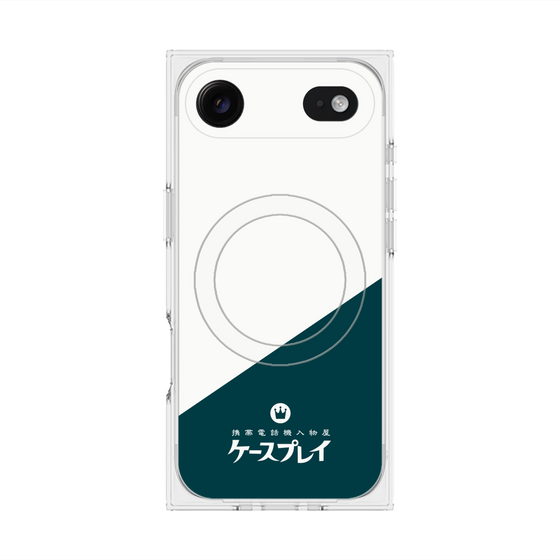 プレミアムスクエアケース with MagSafe［ CASEPLAY Retro - Green ］