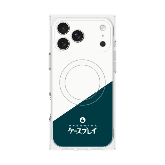 プレミアムスクエアケース with MagSafe［ CASEPLAY Retro - Green ］