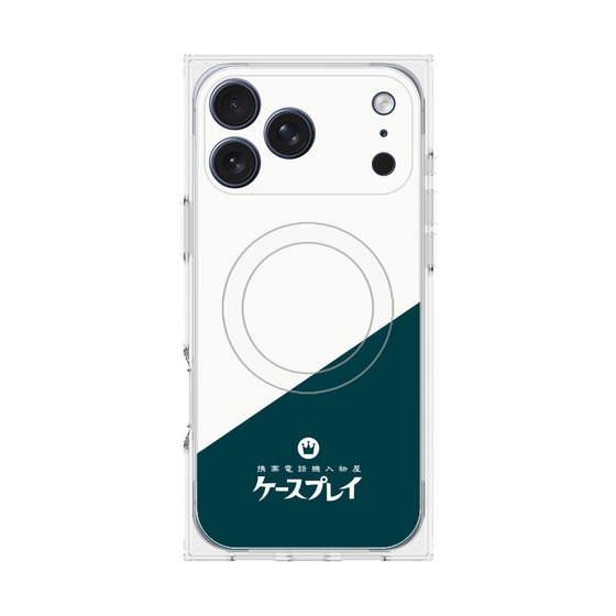 プレミアムスクエアケース with MagSafe［ CASEPLAY Retro - Green ］