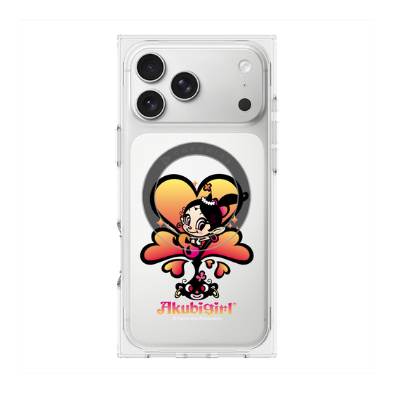 プレミアムスクエアケース with MagSafe［ アクビガール - ハート ］