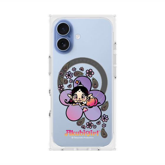 プレミアムスクエアケース with MagSafe［ アクビガール - フラワー ］