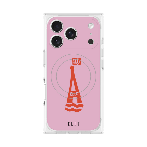 プレミアムスクエアケース with MagSafe［ ELLE - PARIS ］