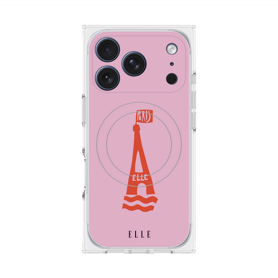 プレミアムスクエアケース with MagSafe［ ELLE - PARIS ］