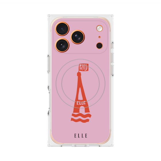 プレミアムスクエアケース with MagSafe［ ELLE - PARIS ］