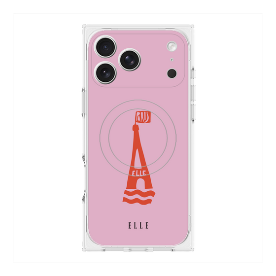 プレミアムスクエアケース with MagSafe［ ELLE - PARIS ］