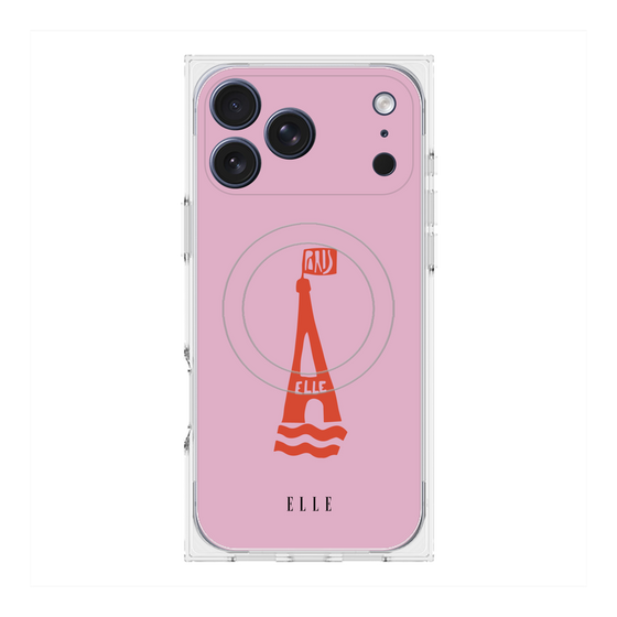 プレミアムスクエアケース with MagSafe［ ELLE - PARIS ］