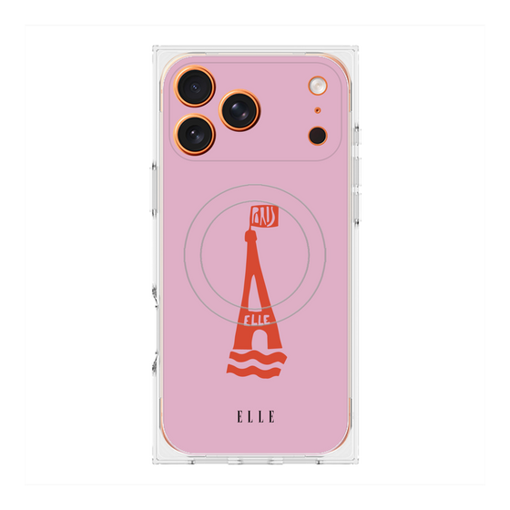 プレミアムスクエアケース with MagSafe［ ELLE - PARIS ］