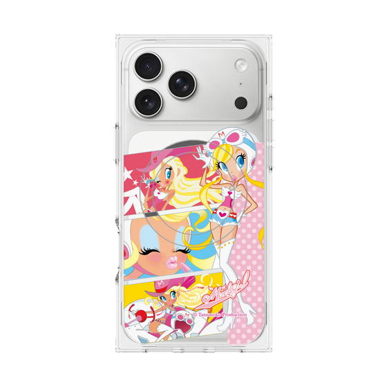 プレミアムスクエアケース with MagSafe［ マッハガール - コミック風 ］