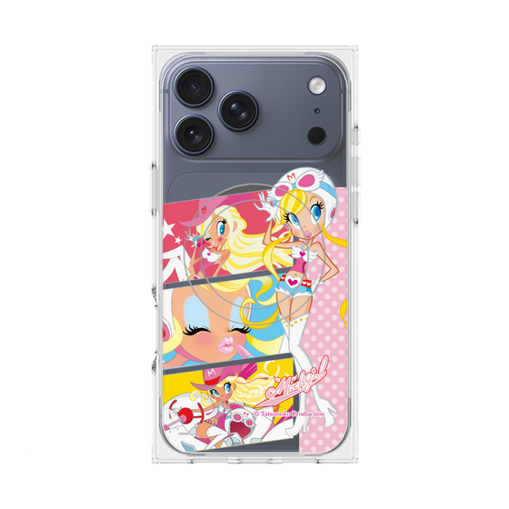 プレミアムスクエアケース with MagSafe［ マッハガール - コミック風 ］