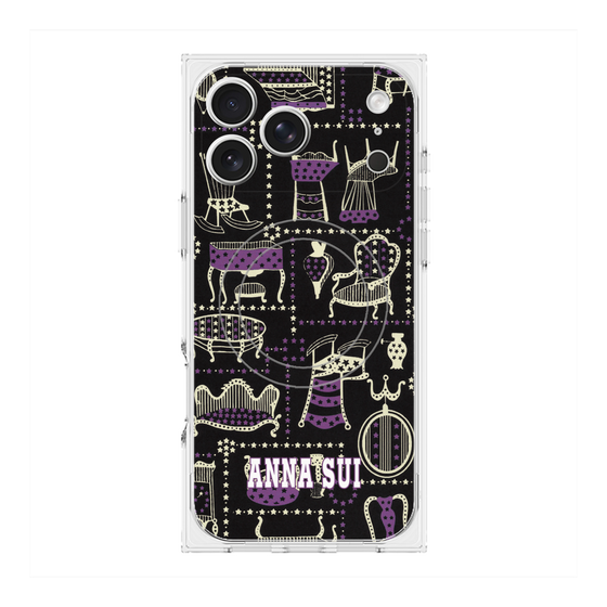 プレミアムスクエアケース with MagSafe［ ANNA SUI - チェア ］