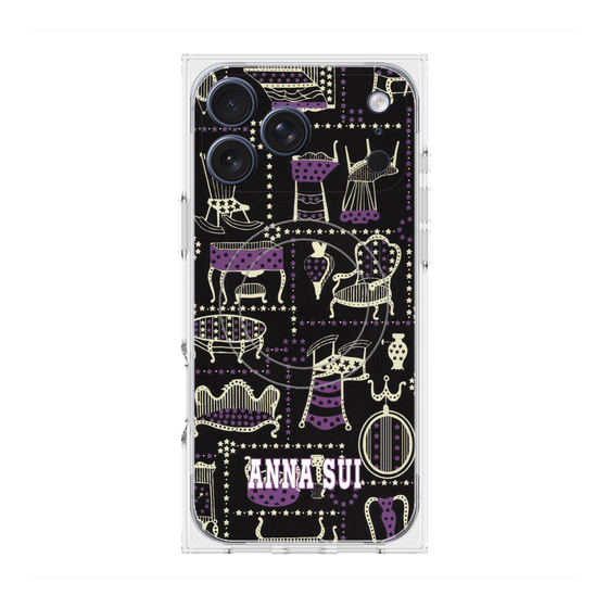 プレミアムスクエアケース with MagSafe［ ANNA SUI - チェア ］