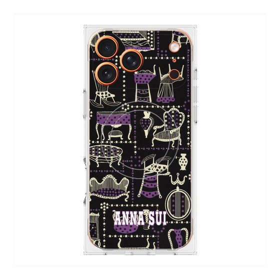 プレミアムスクエアケース with MagSafe［ ANNA SUI - チェア ］