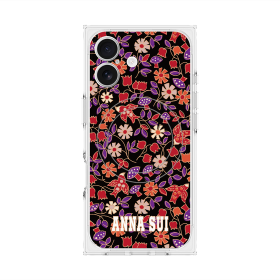 プレミアムスクエアケース with MagSafe［ ANNA SUI - ワイルドフラワー ］