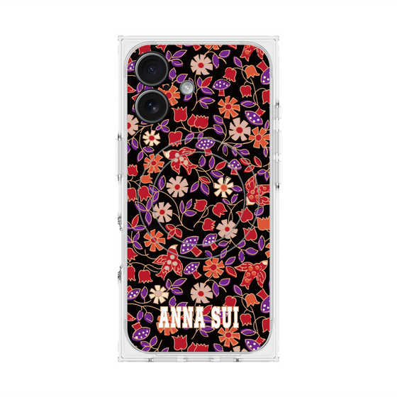 プレミアムスクエアケース with MagSafe［ ANNA SUI - ワイルドフラワー ］