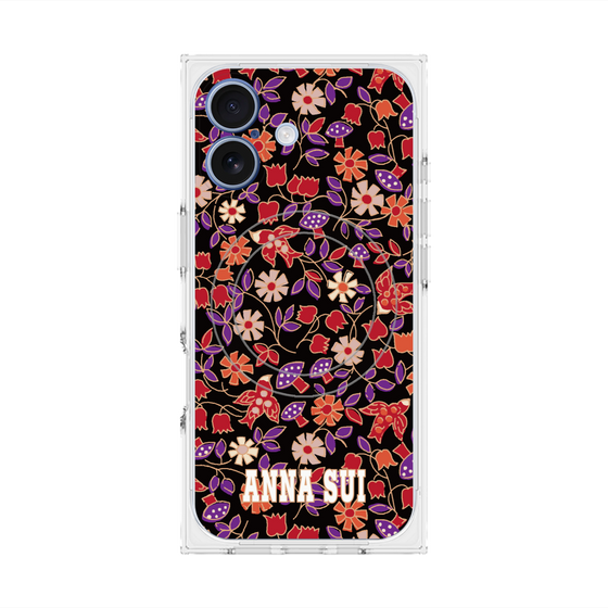 プレミアムスクエアケース with MagSafe［ ANNA SUI - ワイルドフラワー ］