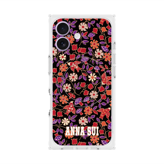 プレミアムスクエアケース with MagSafe［ ANNA SUI - ワイルドフラワー ］
