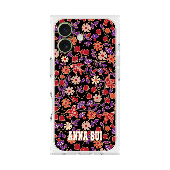 プレミアムスクエアケース with MagSafe［ ANNA SUI - ワイルドフラワー ］