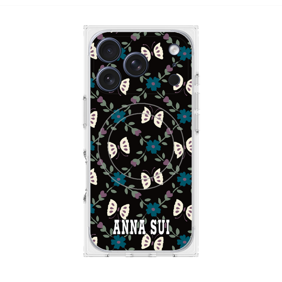 プレミアムスクエアケース with MagSafe［ ANNA SUI - バタフライ ］