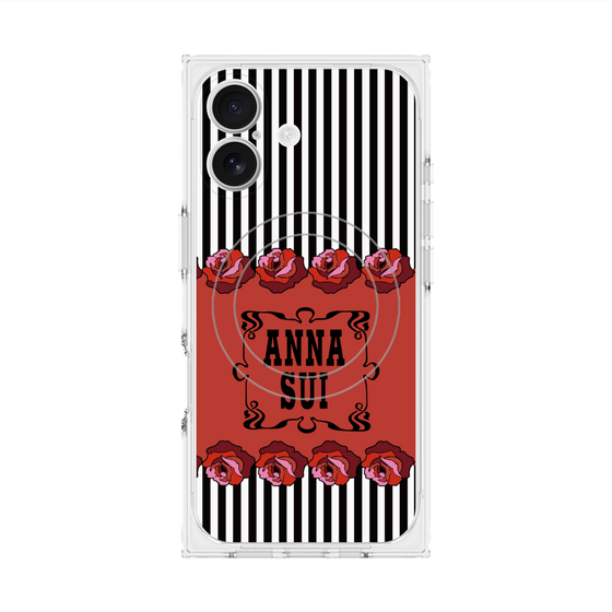 プレミアムスクエアケース with MagSafe［ ANNA SUI - ローズ ］