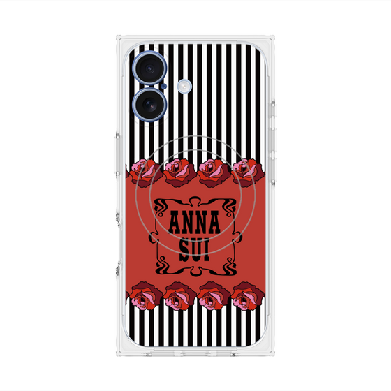 プレミアムスクエアケース with MagSafe［ ANNA SUI - ローズ ］