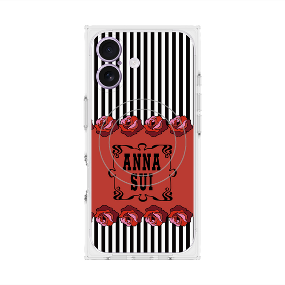 プレミアムスクエアケース with MagSafe［ ANNA SUI - ローズ ］