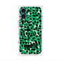 プレミアムスクエアケース with MagSafe［ ELLEgirl - レオパード - Green ］