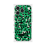 プレミアムスクエアケース with MagSafe［ ELLEgirl - レオパード - Green ］