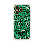 プレミアムスクエアケース with MagSafe［ ELLEgirl - レオパード - Green ］