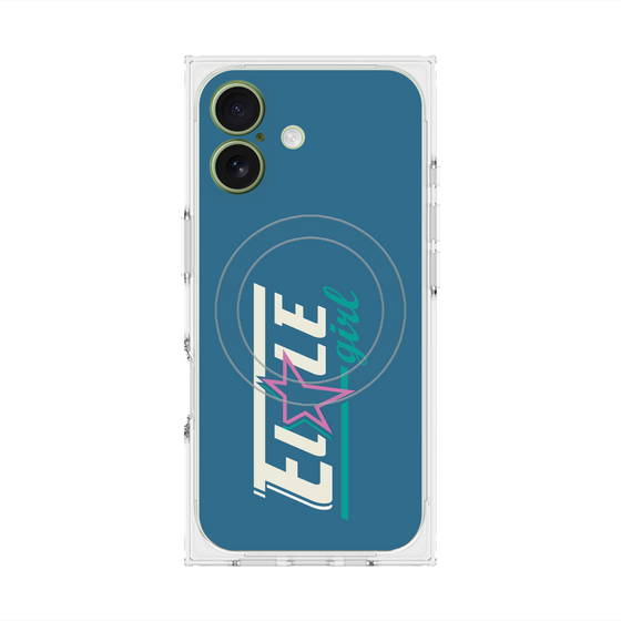 プレミアムスクエアケース with MagSafe［ ELLEgirl - レトロロゴ ］