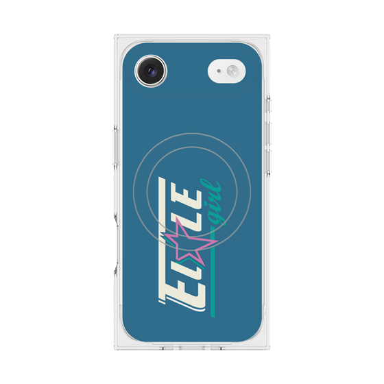プレミアムスクエアケース with MagSafe［ ELLEgirl - レトロロゴ ］