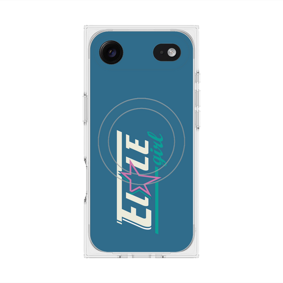 プレミアムスクエアケース with MagSafe［ ELLEgirl - レトロロゴ ］