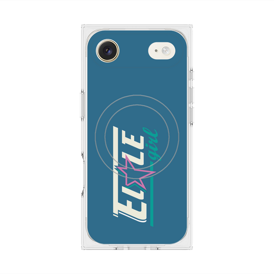 プレミアムスクエアケース with MagSafe［ ELLEgirl - レトロロゴ ］