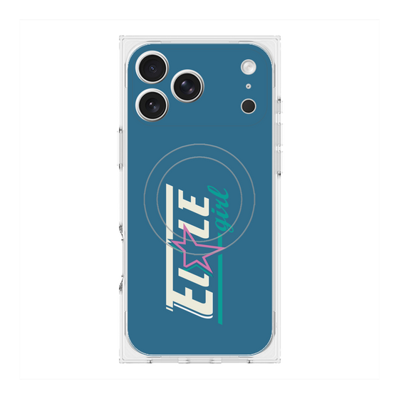 プレミアムスクエアケース with MagSafe［ ELLEgirl - レトロロゴ ］