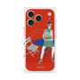 プレミアムスクエアケース with MagSafe［ ELLE - パリジェンヌ - レッド ］