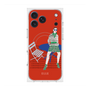プレミアムスクエアケース with MagSafe［ ELLE - パリジェンヌ - レッド ］