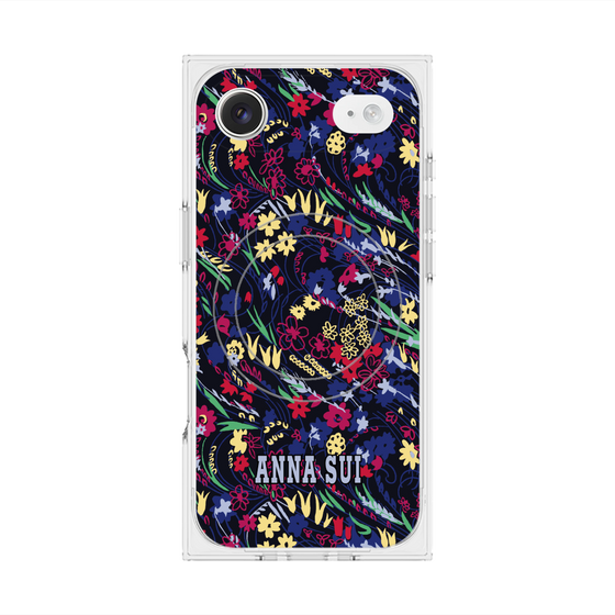 プレミアムスクエアケース with MagSafe［ ANNA SUI - スワーリングフワラー ］